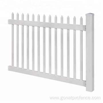 White PVC Picket Fence